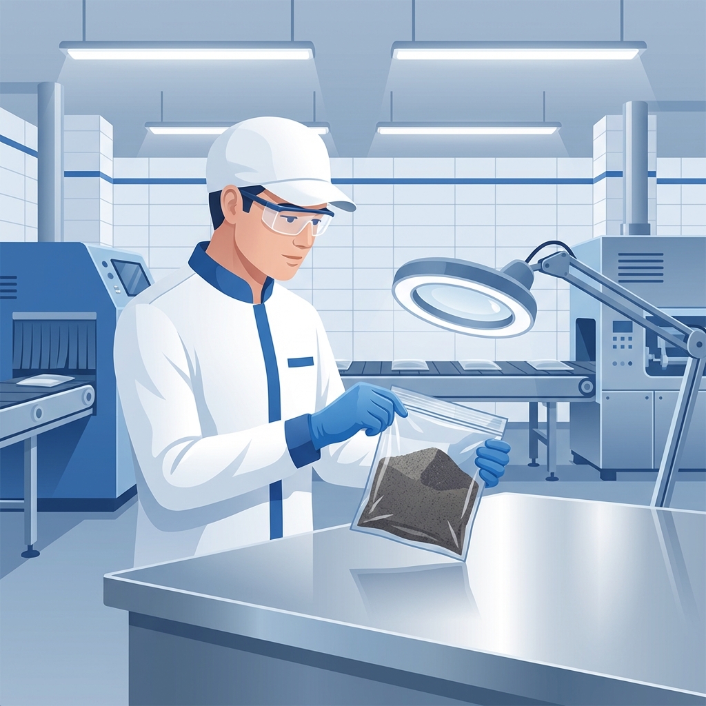 Food processing recovery workflow with quality control handling