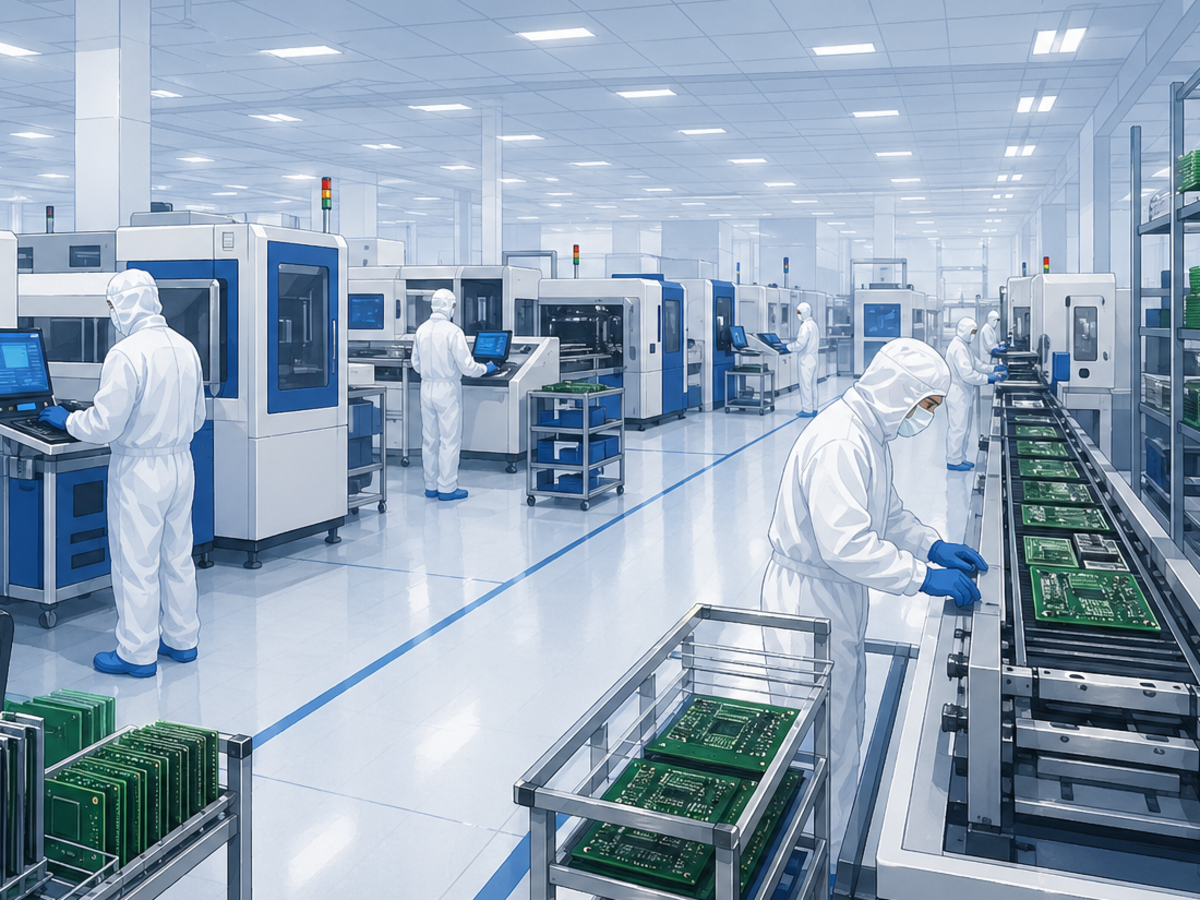 Electronics cleanroom and assembly production area
