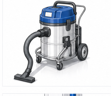 High-efficiency portable vacuum