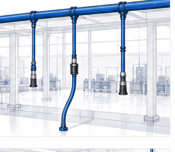 Central vacuum drops