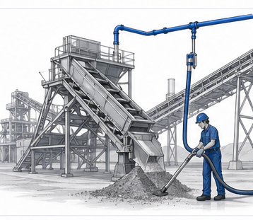 Heavy-duty vacuum systems for mines, mills, and bulk material cleanup.